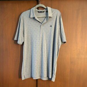 Travis Mathew gray golf polo